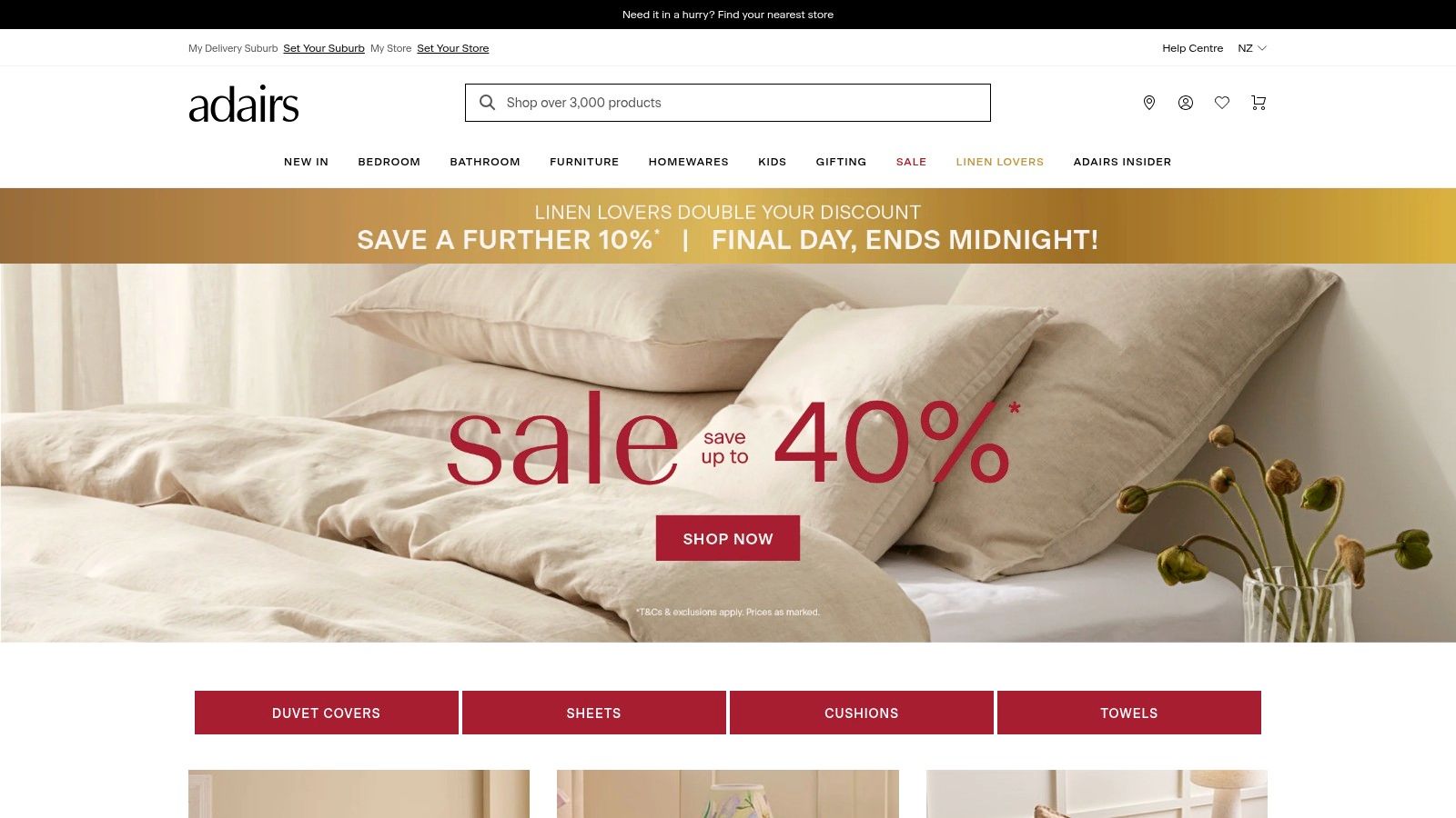 Adairs Linen Look Curtains