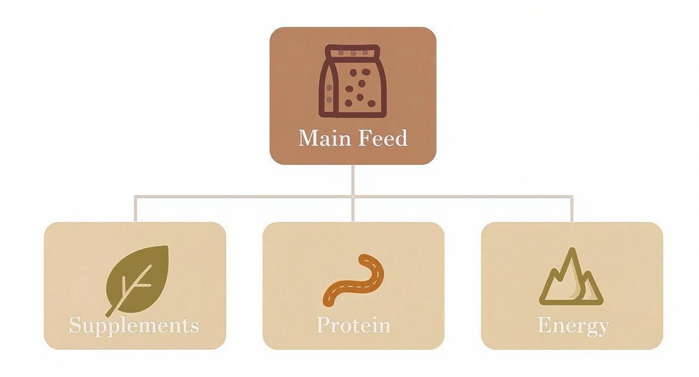 Infographic about best treats for chickens
