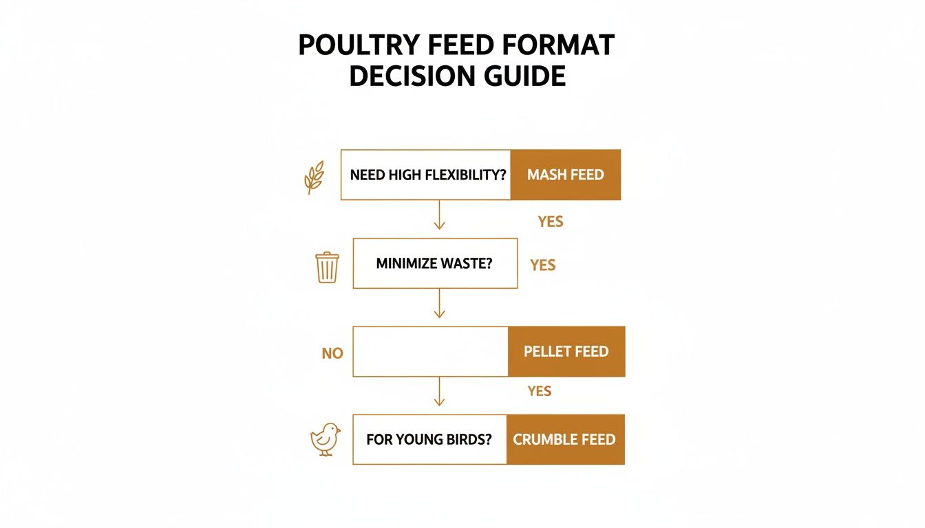 Infographic about mash feed for chickens