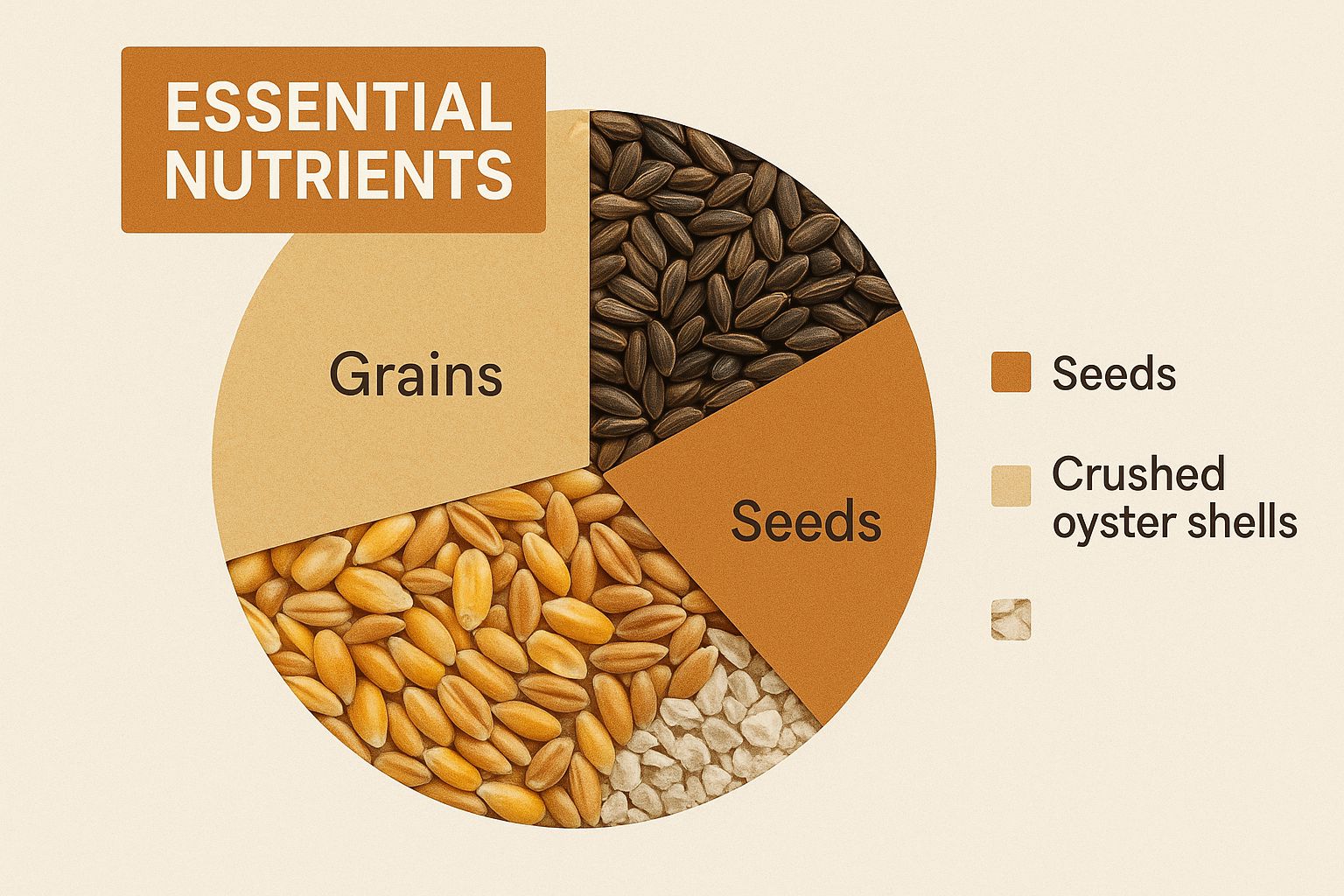 Infographic about what to feed laying hens
