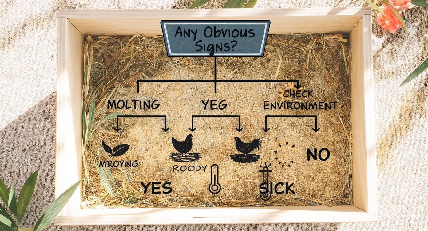 Infographic about my chickens quit laying eggs