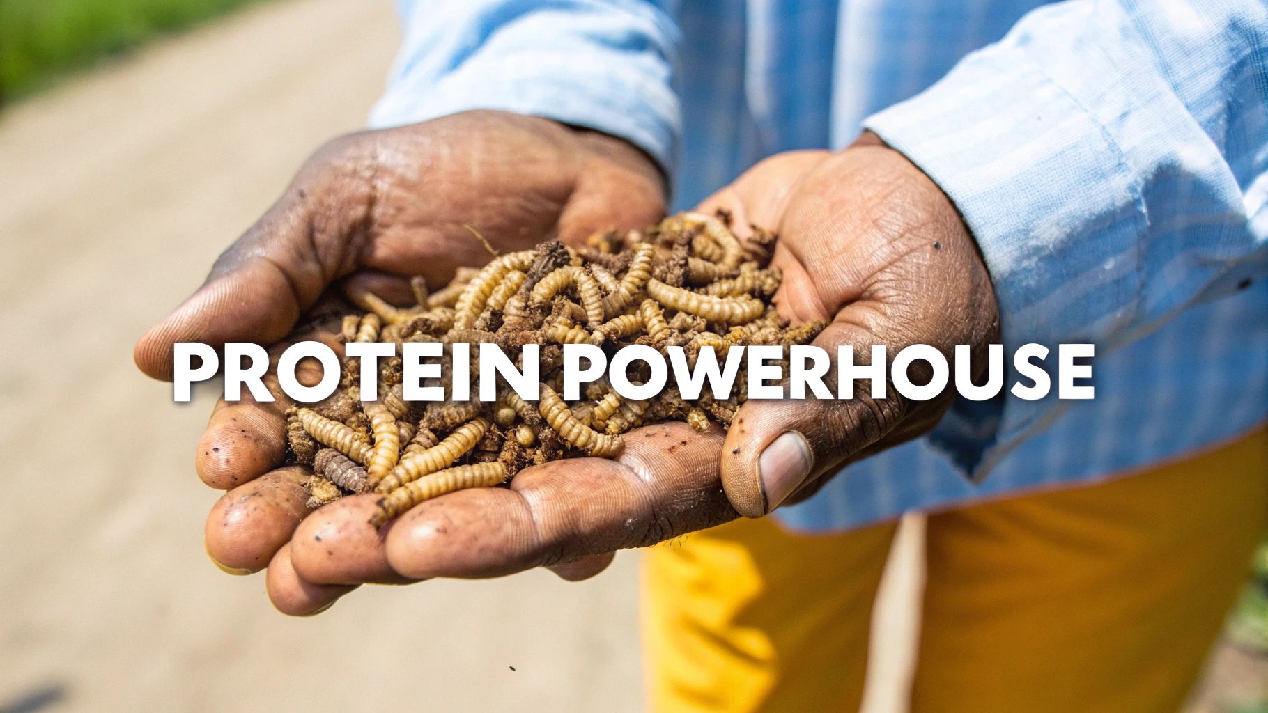 A close-up of a pile of dried black soldier fly larvae, showing their rich, dark color and texture.