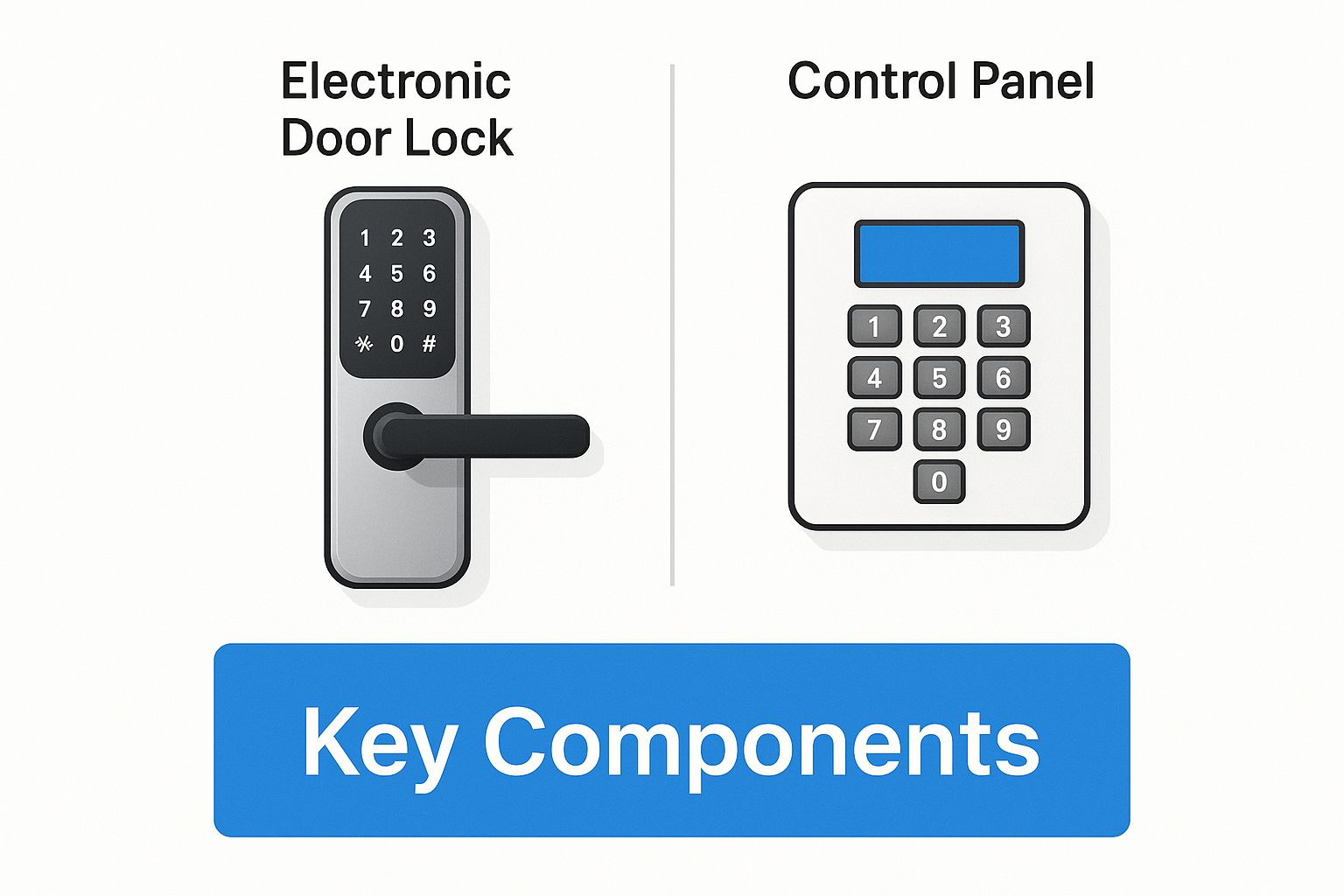 Infographic about door access control systems