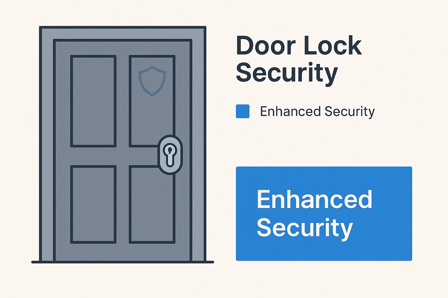 Infographic about anti snap door lock