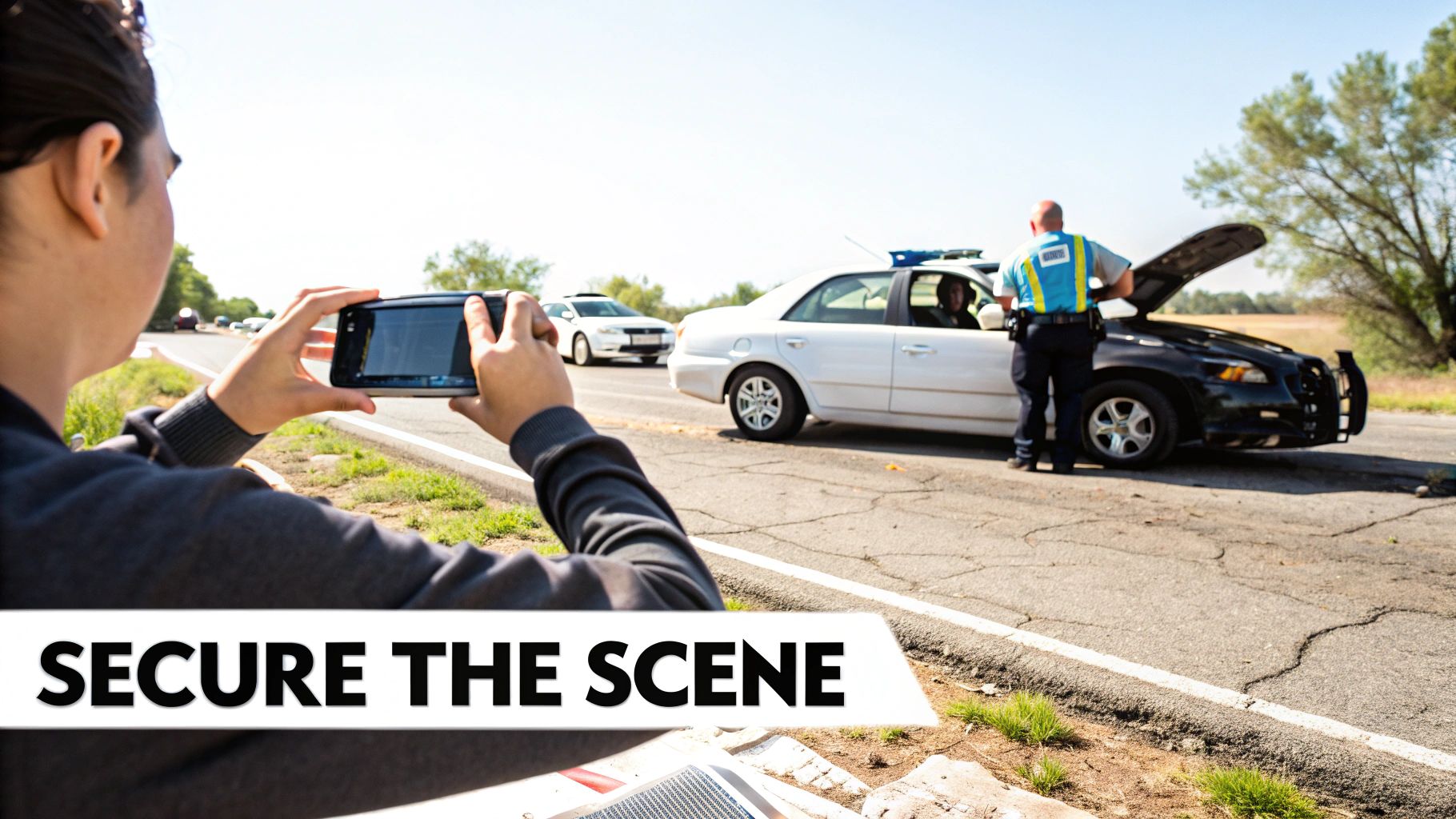 Close-up of an insurance policy document with a pen and glasses resting on top.