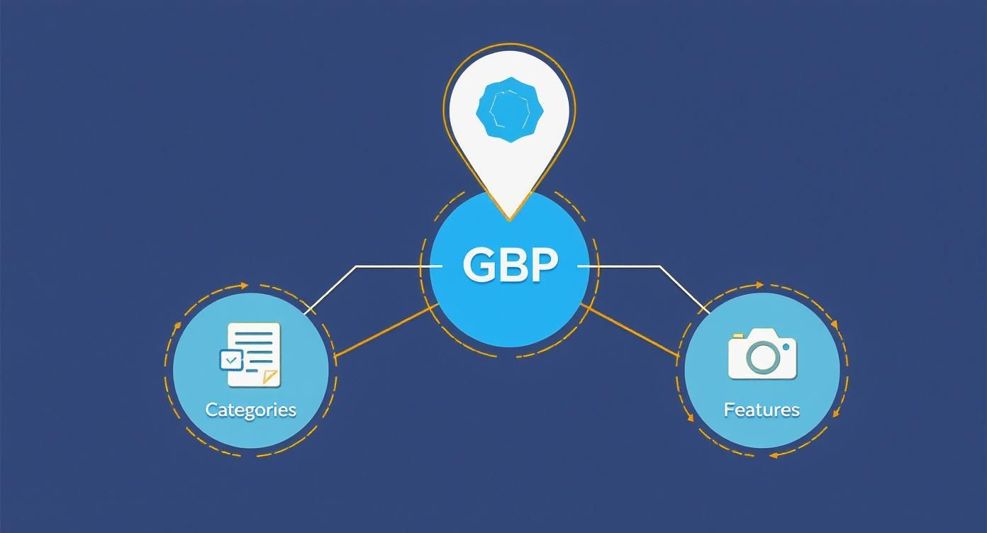 Infographic about ranking on google maps