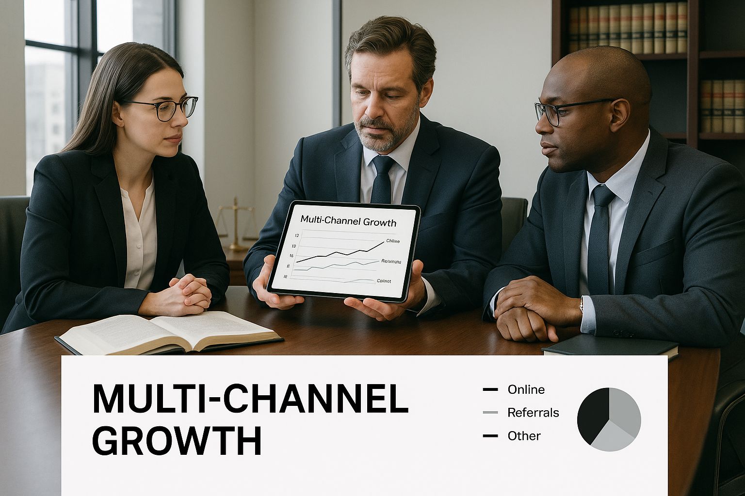 Infographic about how do attorneys get clients