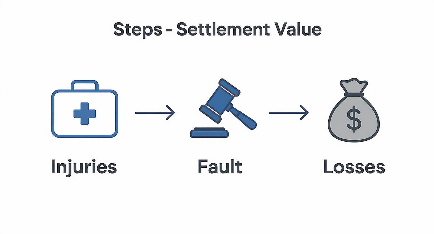 Infographic about commercial truck accident settlements