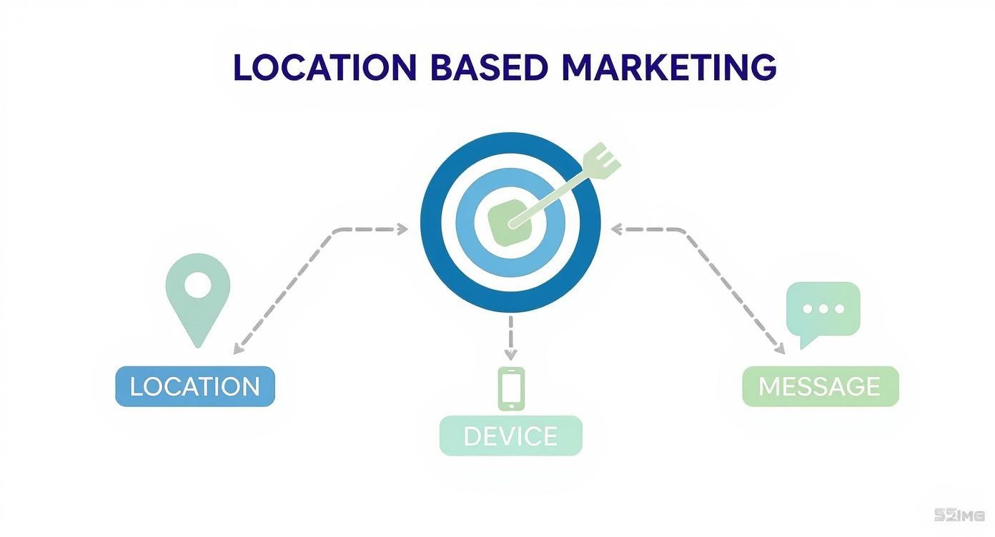 Infographic about what is location based marketing