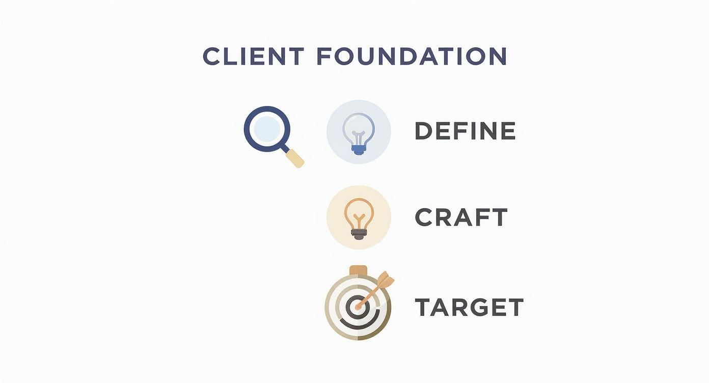 Infographic about how to get clients as a lawyer