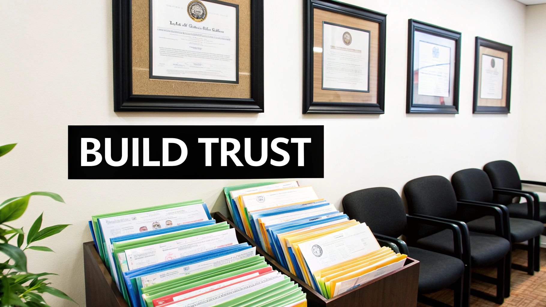 A doctor and a lawyer standing side by side, representing the legal and healthcare industries and the importance of professional marketing.