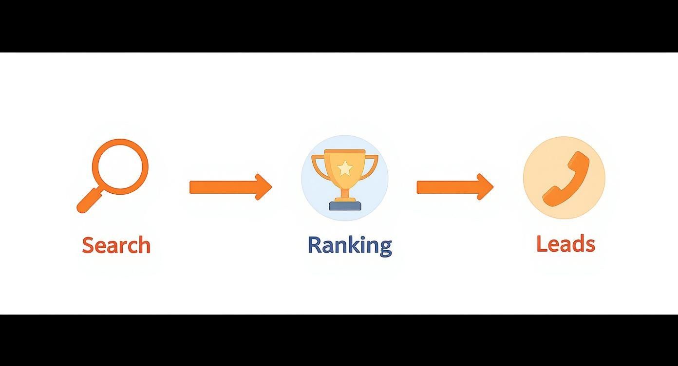 Infographic about local seo for contractors