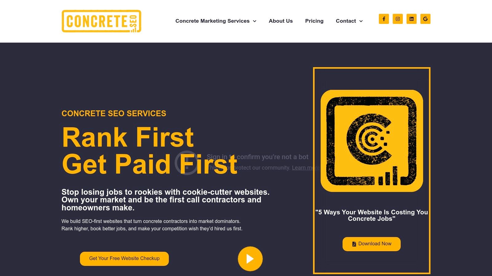 Concrete SEO Services (by Wise Bear Creative)
