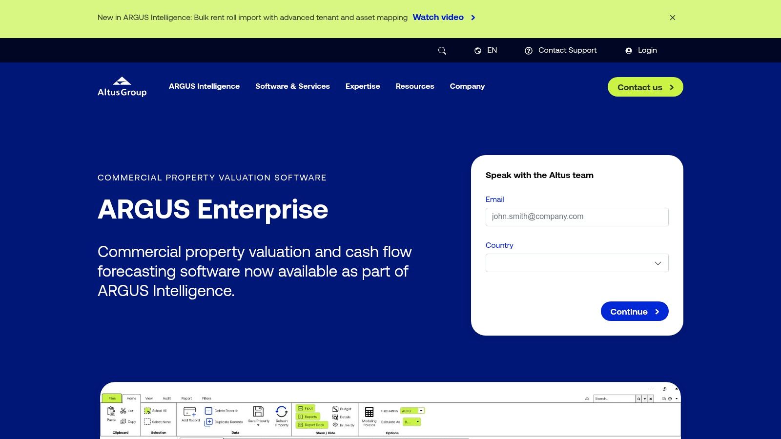 Altus Group – ARGUS (ARGUS Enterprise / ARGUS Intelligence)
