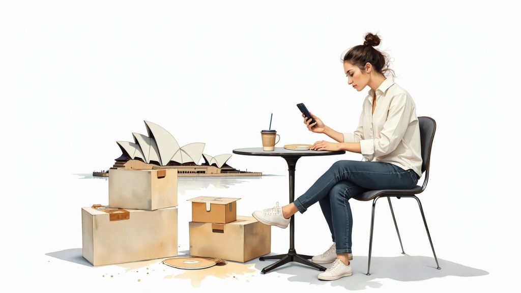 A person preparing a healthy meal with fresh vegetables in a modern kitchen