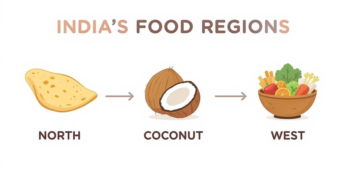 Infographic about best indian cuisine