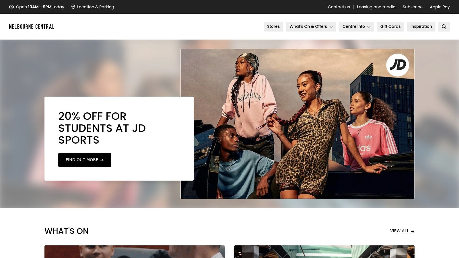 Melbourne Central – official store and dining directory