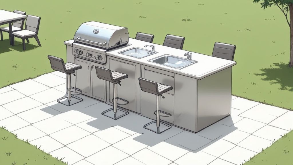 Modulaire eilandkeuken: Flexibiliteit en Sociale Interactie