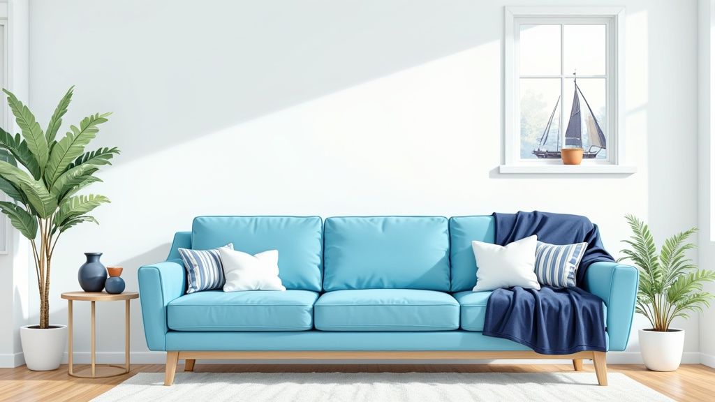 Nautical Blue and White Colour Scheme
