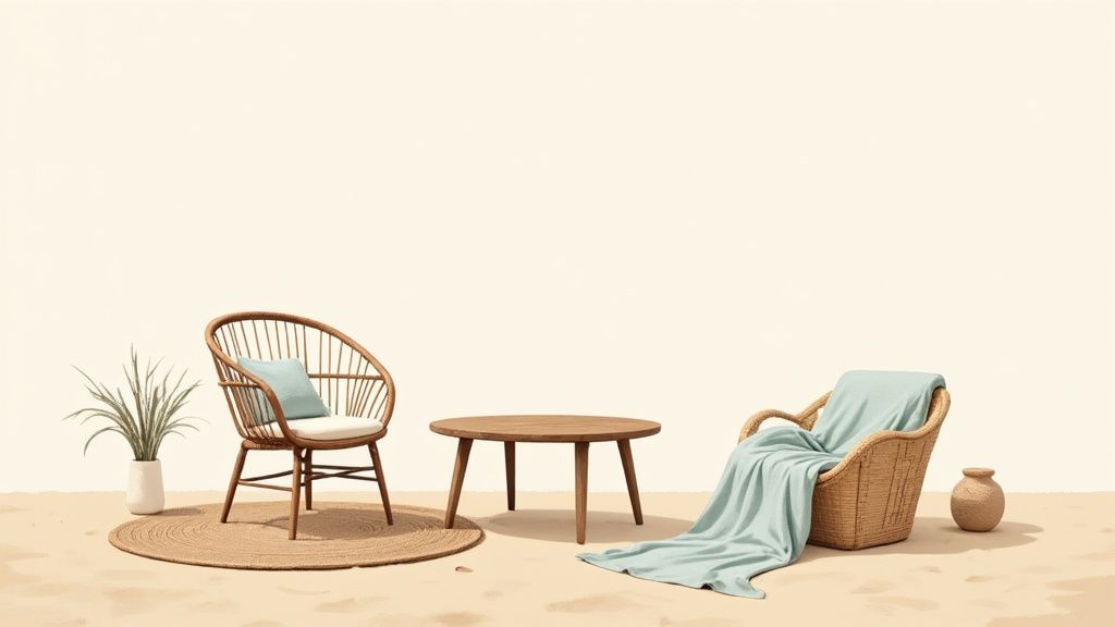 Natuurlijke materialen en texturen