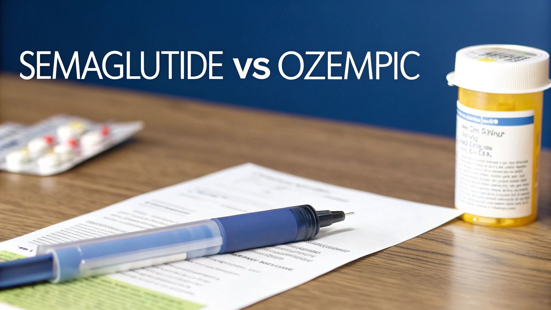 A close-up of a medication vial and a syringe, representing the science behind weight management medications.