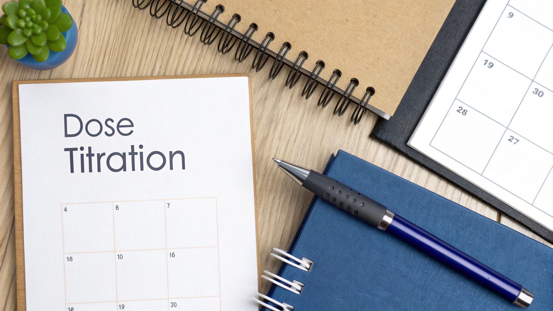 A person preparing a self-administered injection, representing a weekly dosing schedule.