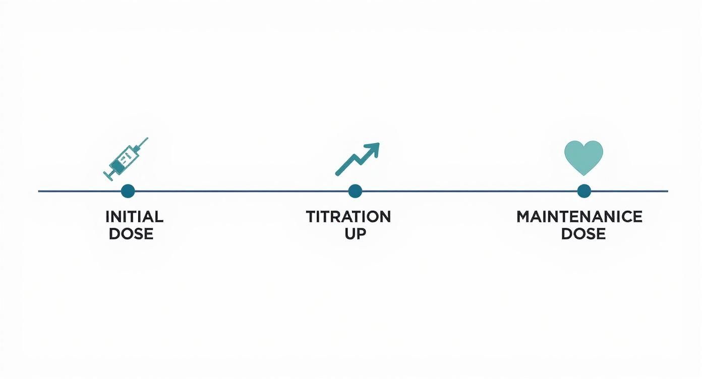 Infographic about semaglutide weight loss dosage chart