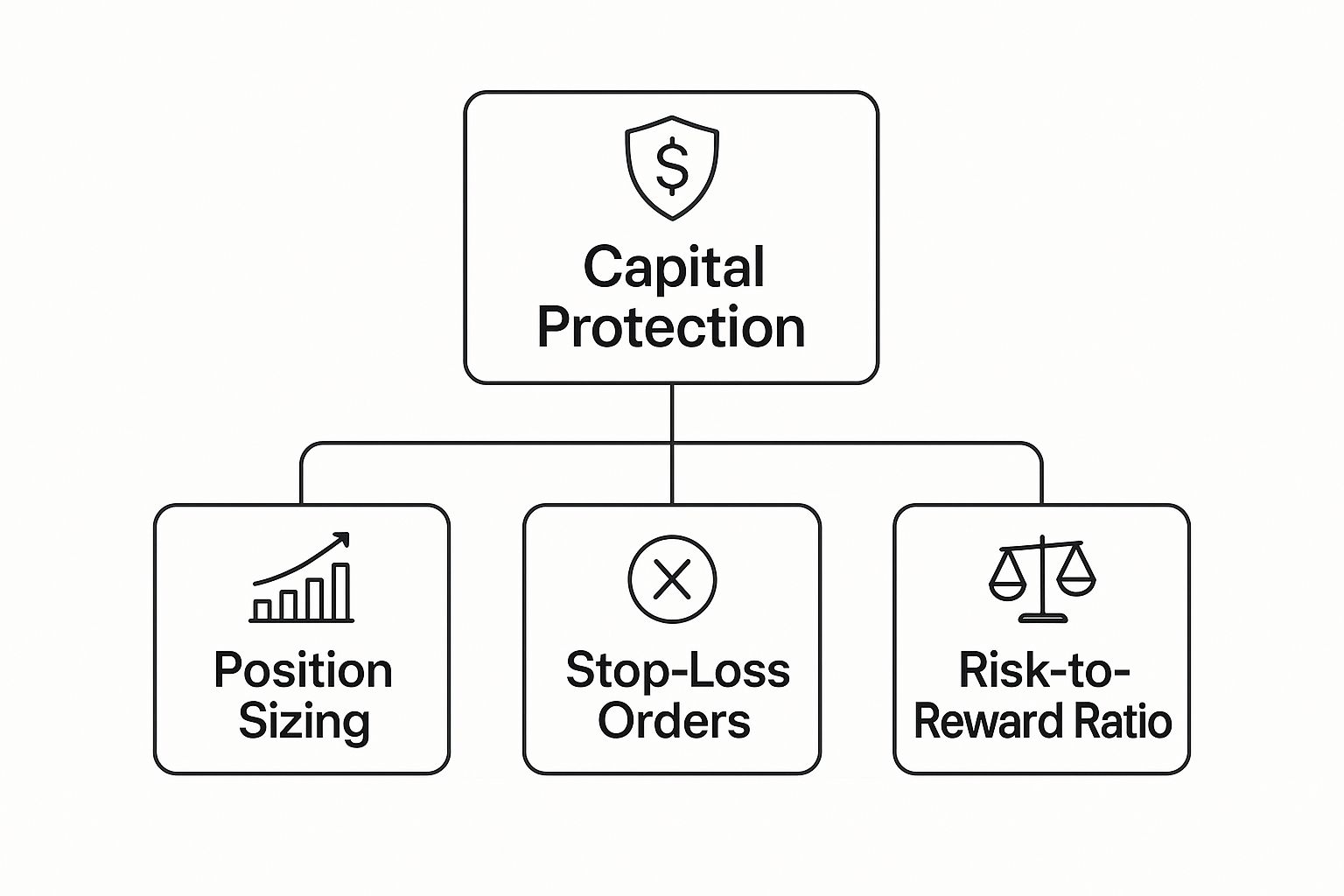 Infographic about risk management trading Infographic about risk management trading