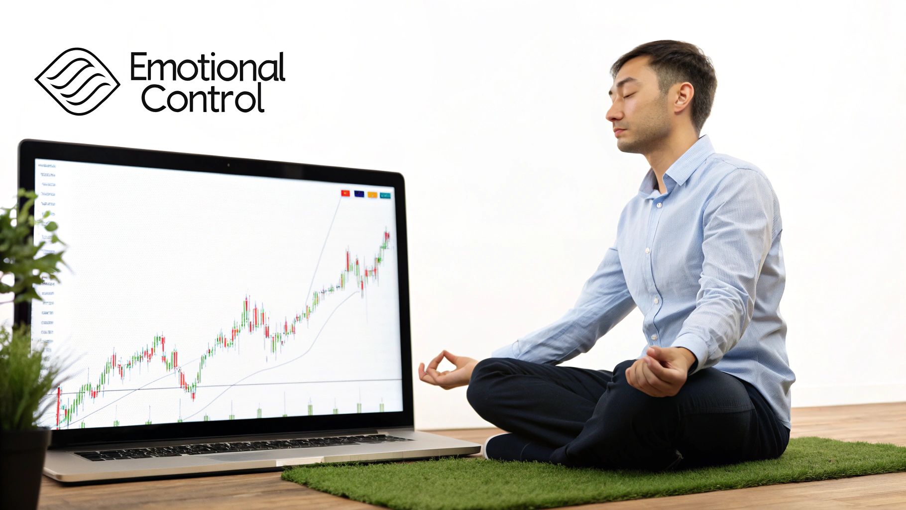 Infographic showing key data about Control Your Emotions and Trading Psychology