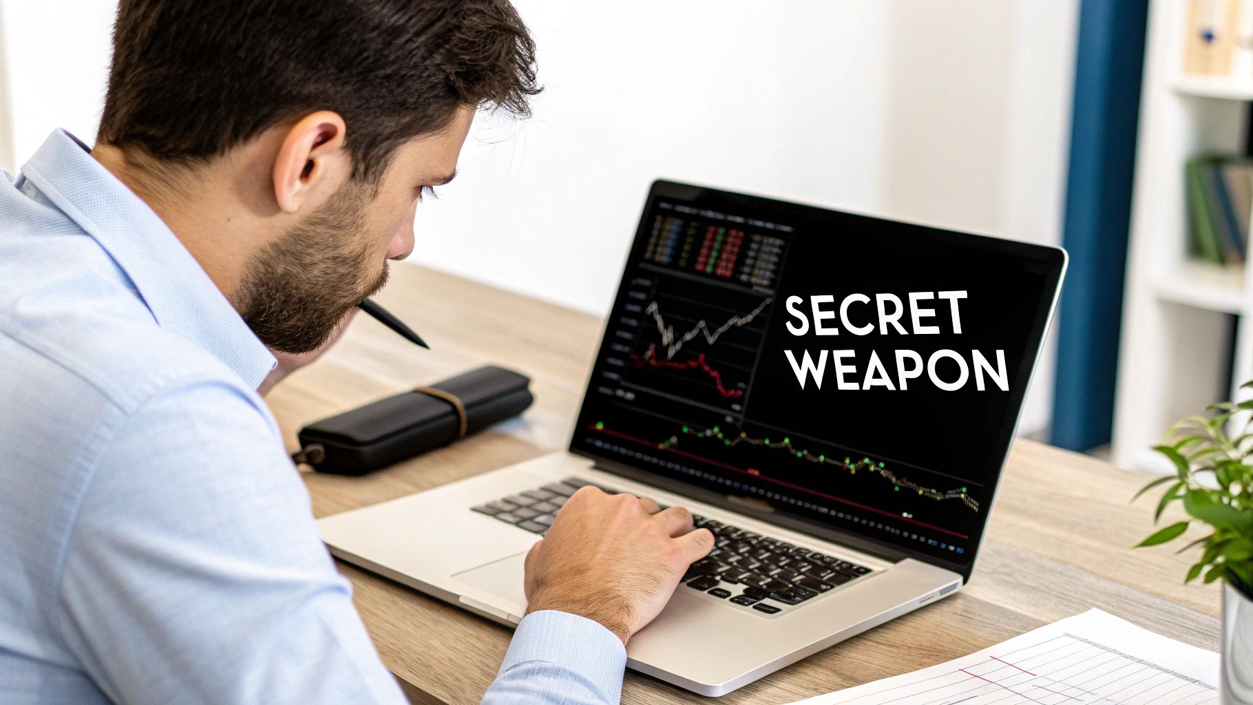 An abstract image representing data analysis and strategy planning for trading. An abstract image representing data analysis and strategy planning for trading.