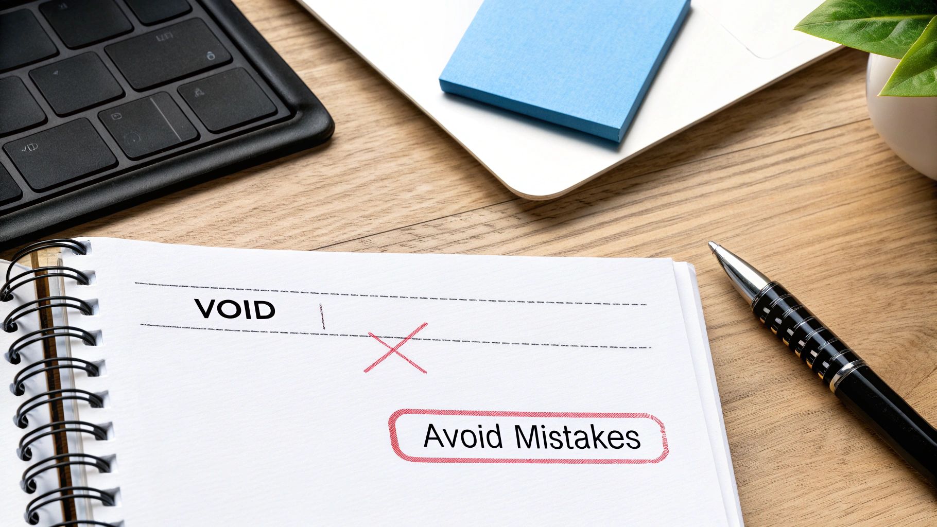 A person's hand correcting a calculation on a financial document with a red pen, symbolizing the importance of accuracy. A person's hand correcting a calculation on a financial document with a red pen, symbolizing the importance of accuracy.