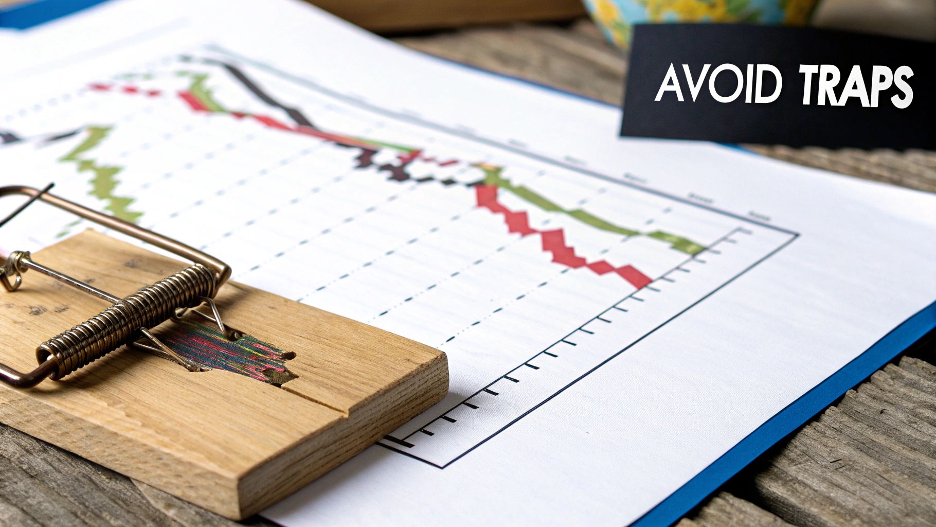 A trader looking frustrated at a chart with red down arrows, symbolizing the pain of a failed backtest. A trader looking frustrated at a chart with red down arrows, symbolizing the pain of a failed backtest.