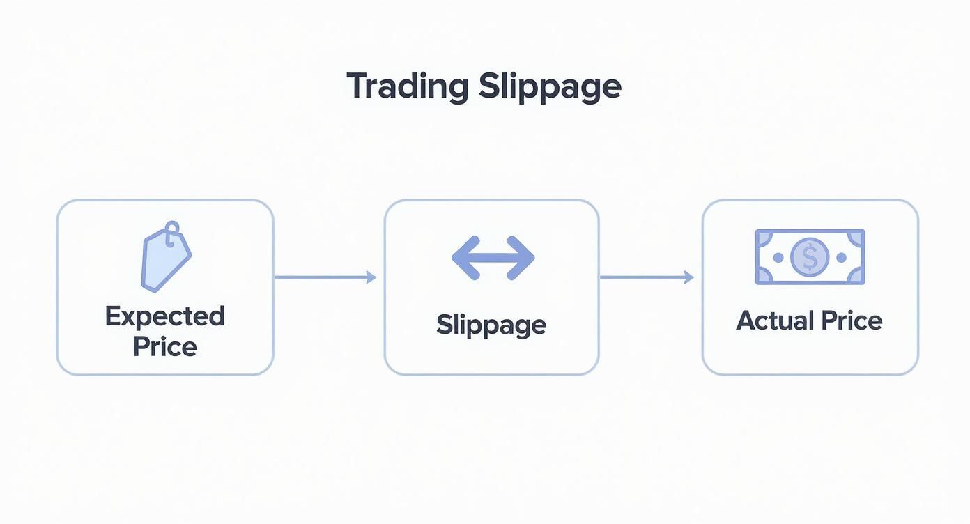 Infographic about what is slippage in trading Infographic about what is slippage in trading