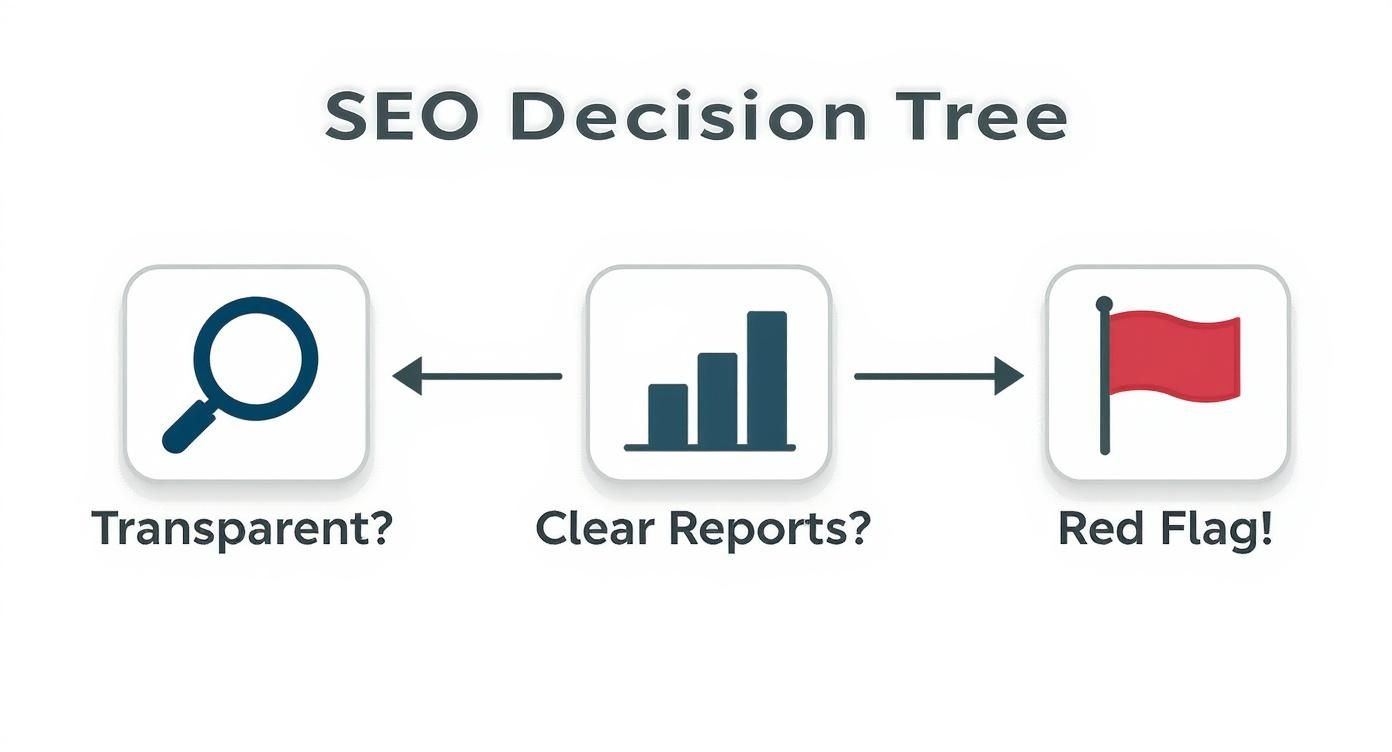 Infographic about how to choose seo company