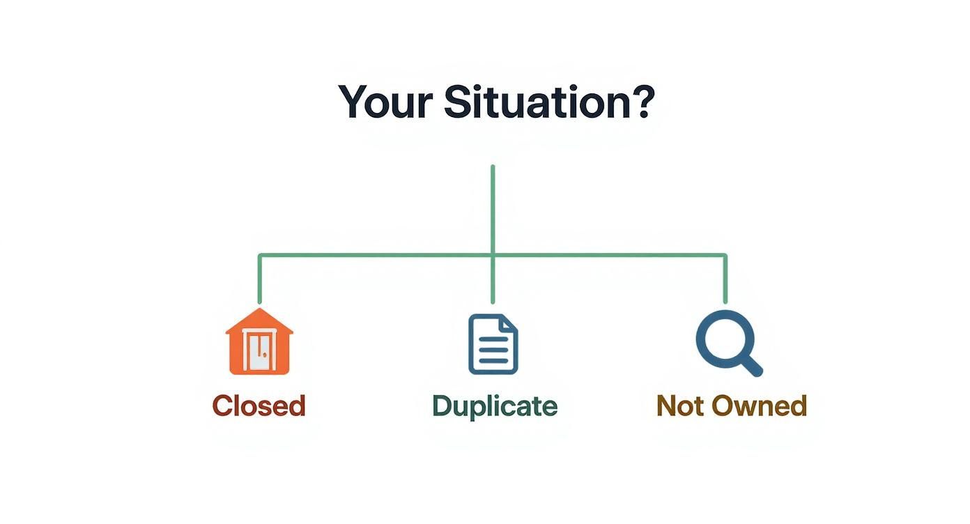 Infographic about how to remove google my business listing