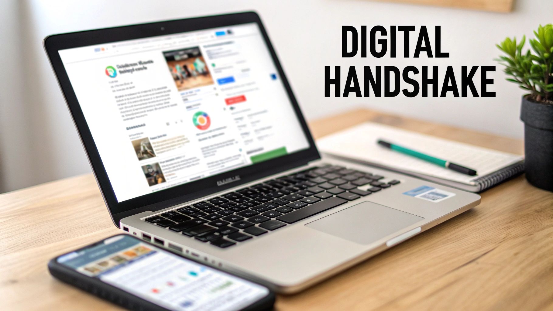 A person holding a smartphone displaying positive five-star reviews, symbolizing a strong online reputation.