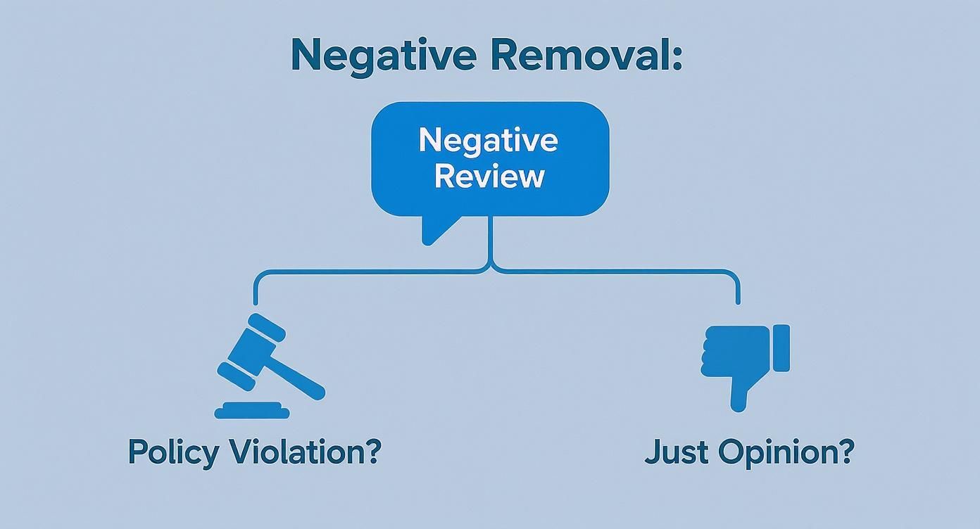 Infographic about get a review removed from google