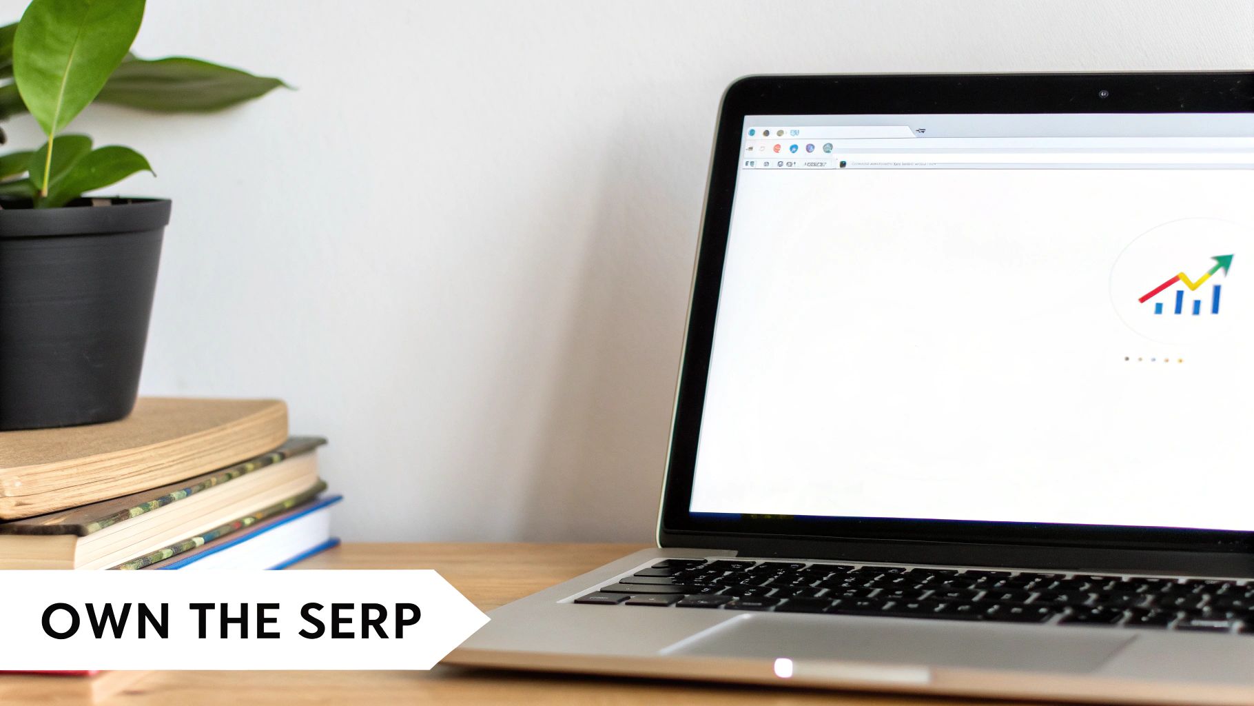 A magnifying glass hovering over a computer screen, highlighting positive search results and five-star ratings, symbolizing the connection between SEO and online reputation.