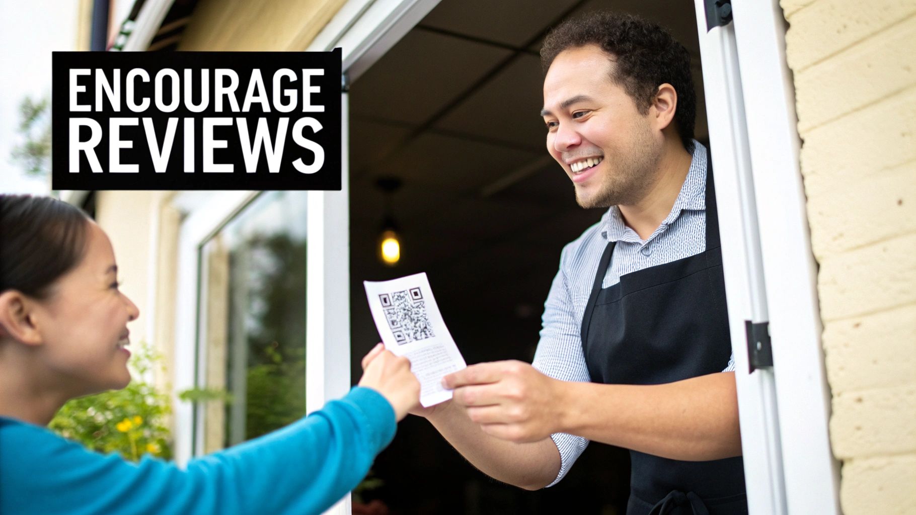 Shield icon protecting a business from negative review icons, symbolizing a proactive defense strategy.