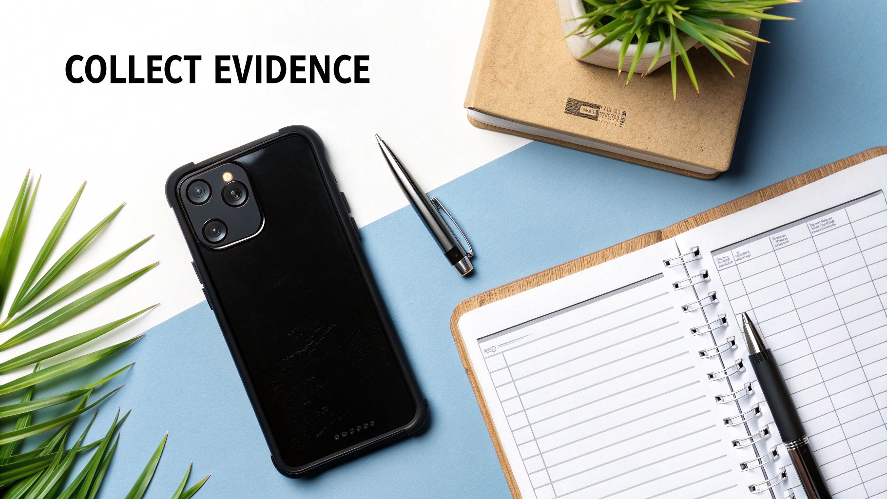 A person looking closely at documents with a magnifying glass, symbolizing the investigation and evidence-gathering process.