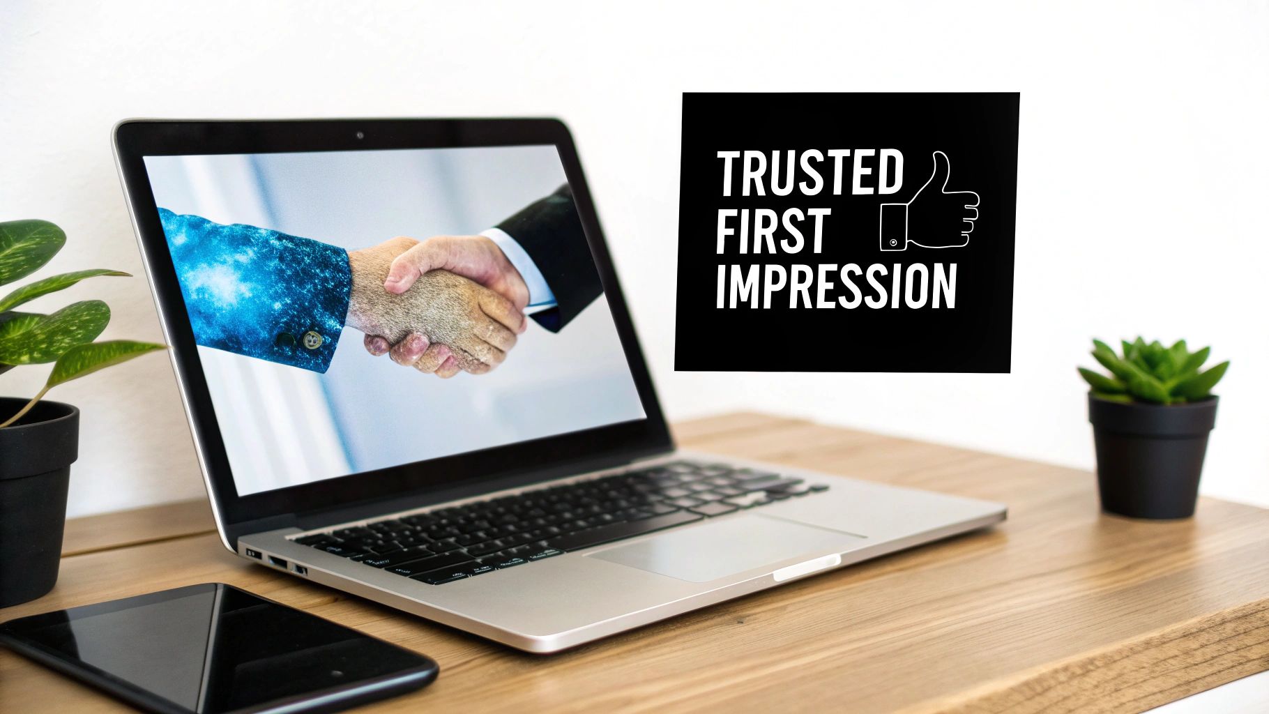 A person sitting at a desk and pointing at a screen showing business data visualizations.