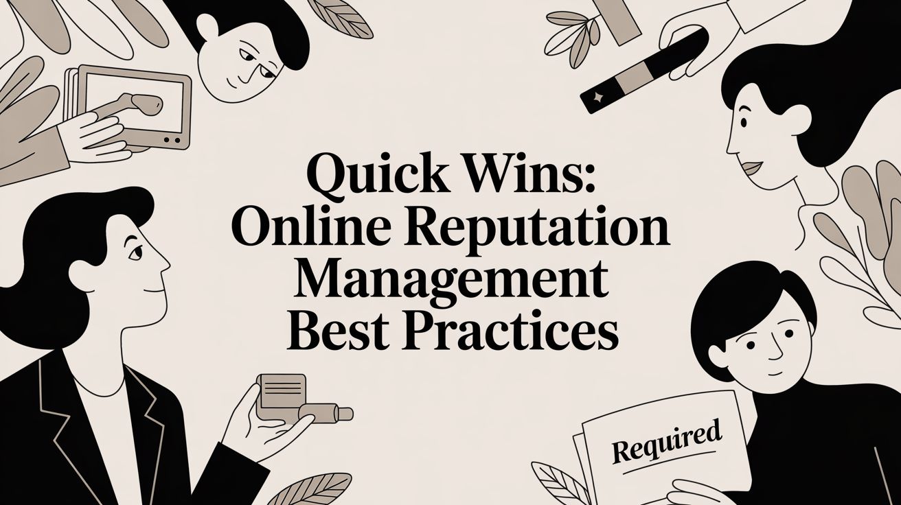 Quick Wins: online reputation management best practices