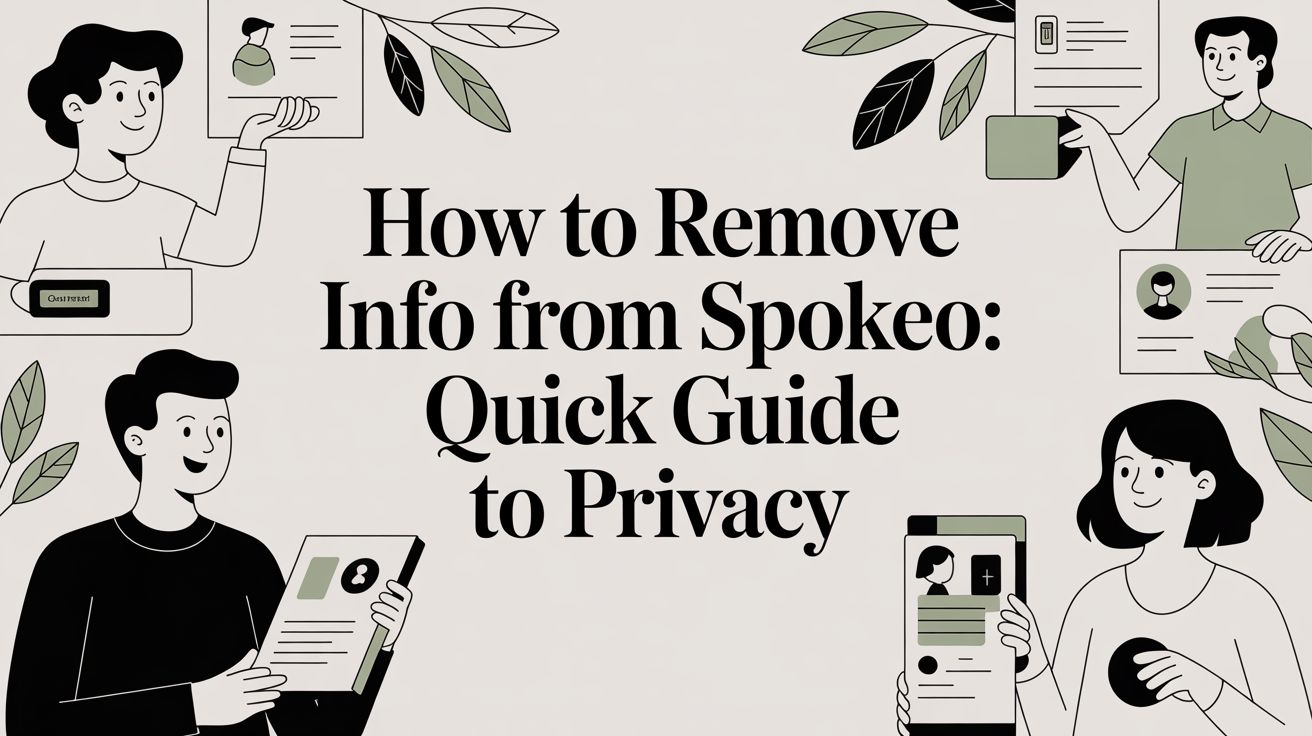 how to remove info from spokeo: Quick guide to privacy