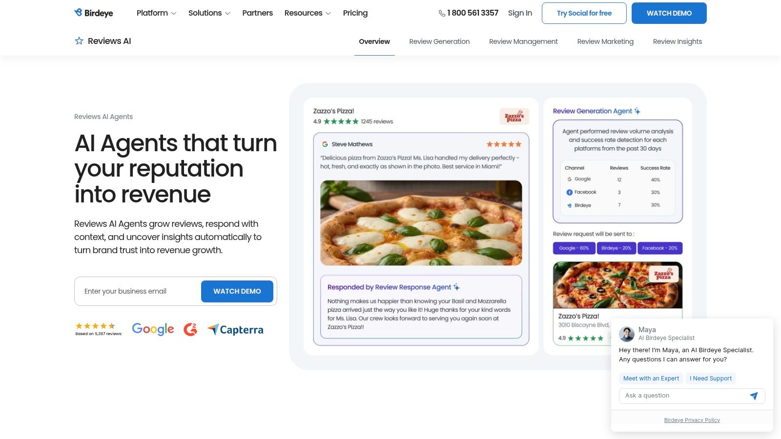Birdeye – Reviews and Reputation Platform