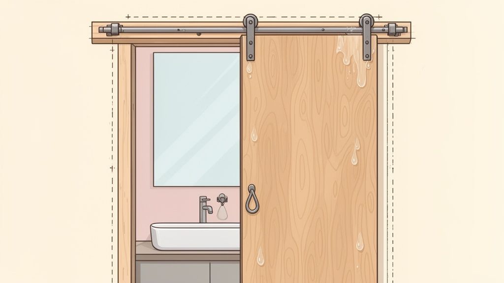 Your Complete Guide to a Barn Door for Bathroom Projects