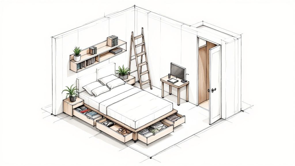 How to organize a small bedroom: Smart Tips for Tiny Spaces