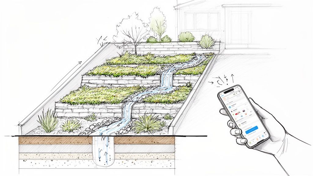 How to Landscape a Slope Without It Washing Away