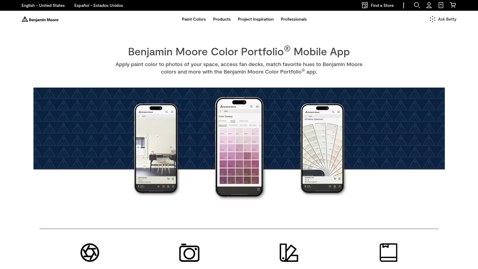 Benjamin Moore — Color Portfolio app