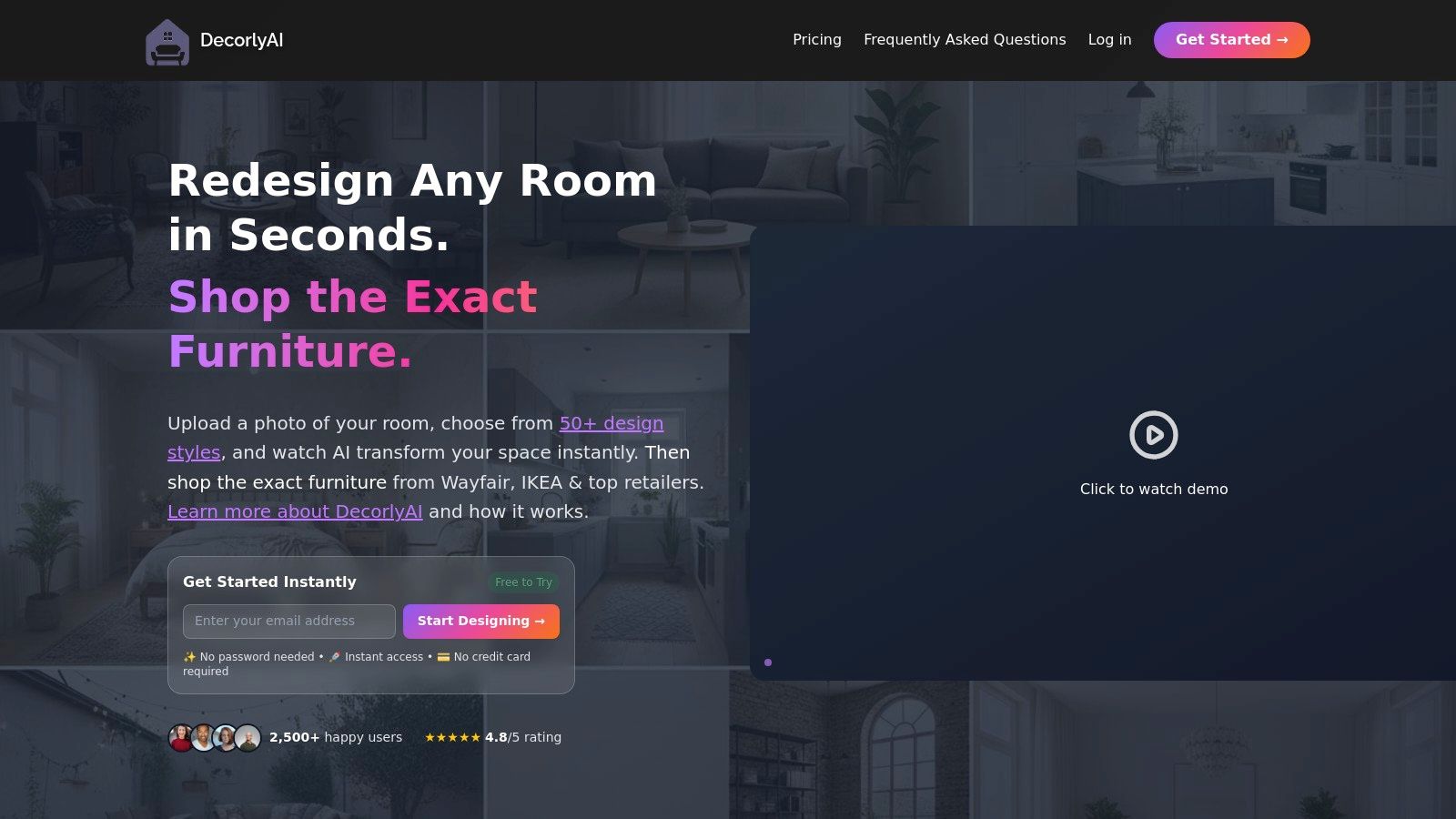 DecorlyAI design of a modern living room