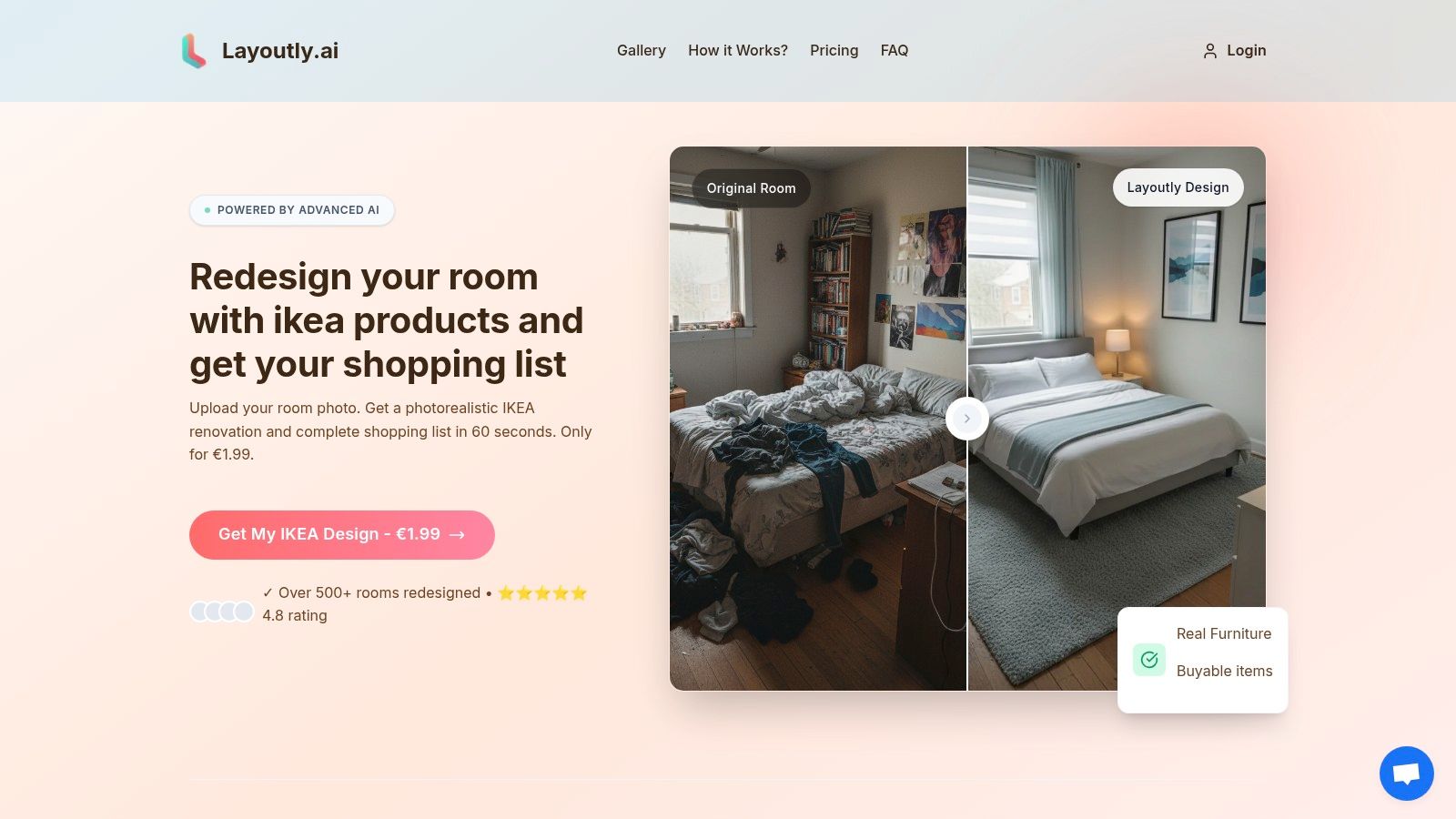 Layoutly modern living room design